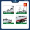 Bộ Đồ Chơi Lắp Ráp Mô Hình Tàu Khu Trục Arleigh Burke-Class WANGE