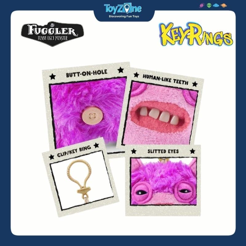 Mô hình móc khoá đồ chơi sưu tầm Fuggler Keyrings 5inch ZURU TOYS
