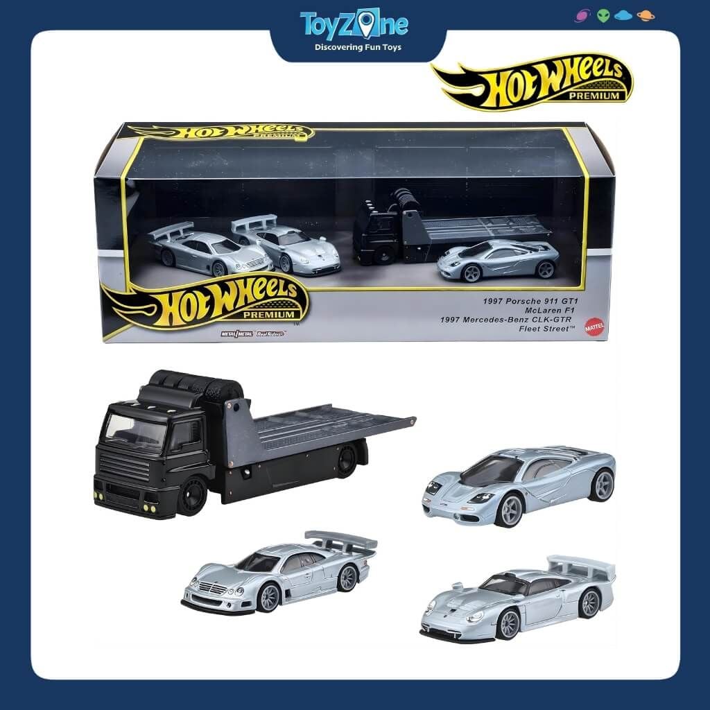 Mô hình xe Hot Wheels Premium Collector Display Set 90s Le Mans 4 Pack 1:64 chính hãng