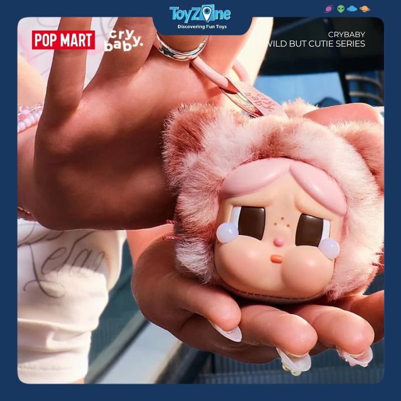 Mô hình đồ chơi Blind box Móc khoá Crybaby Wild But Cutie Series POP MART