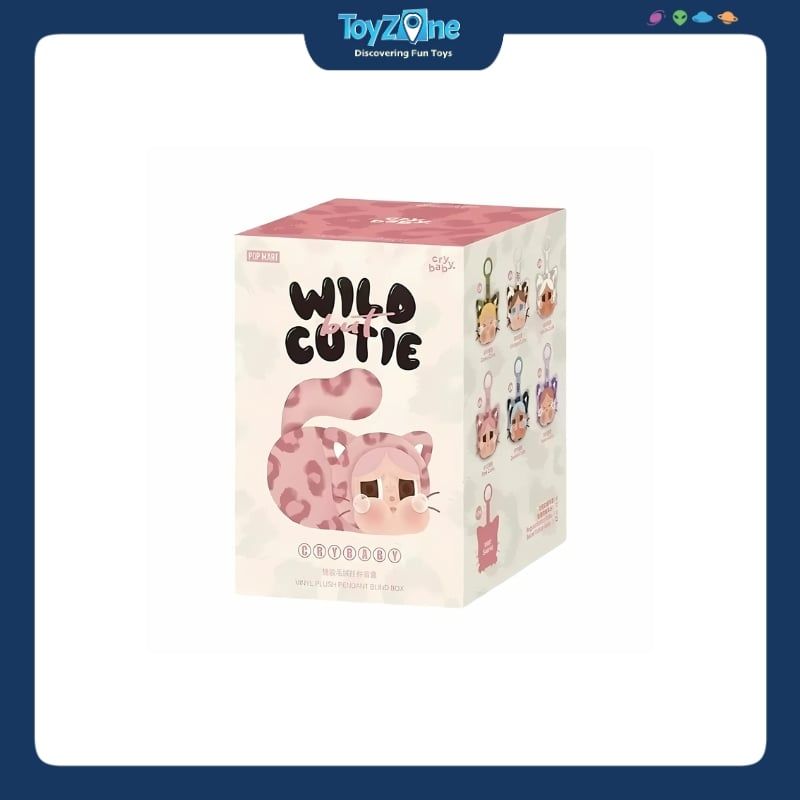 Mô hình đồ chơi Blind box Móc khoá Crybaby Wild But Cutie Series POP MART