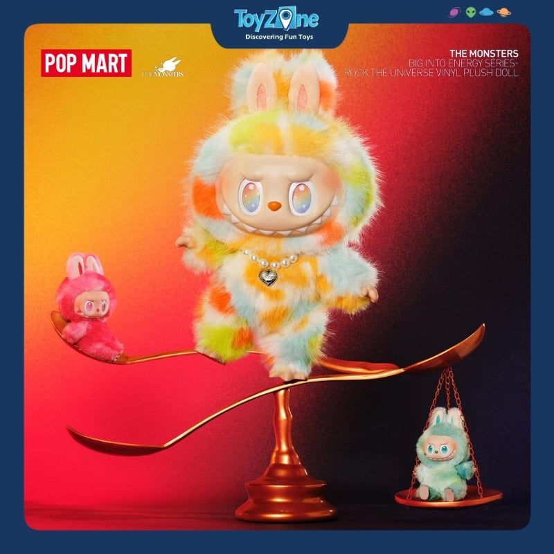 Mô hình gấu bông Labubu The Monsters Big Into Energy Series Rock The Universe POP MART