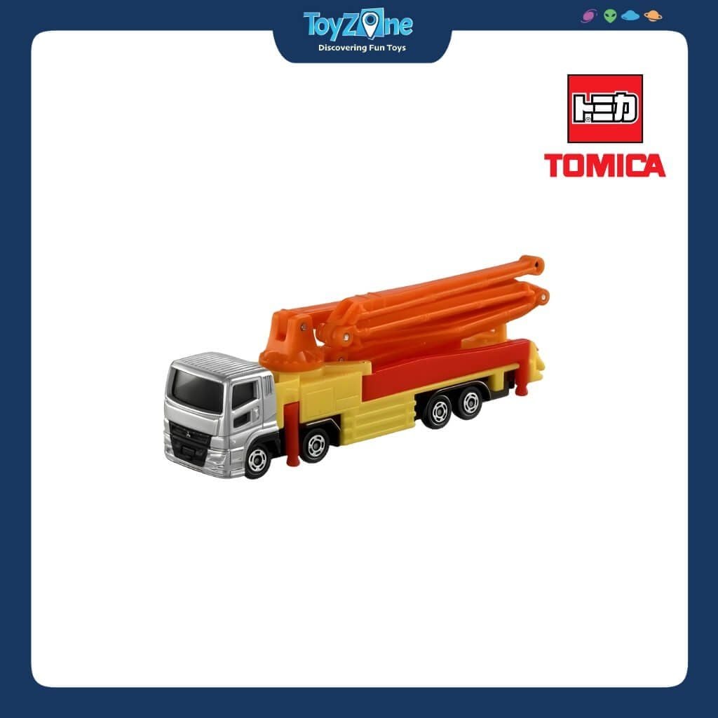 Mô hình xe Mitsubishi Fuso Super Great Concrete Pumping Truck No.127 TOMICA LONG