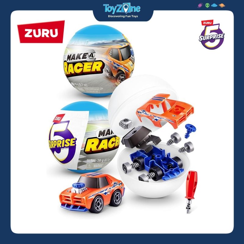 Mô hình đồ chơi Blind box lắp ráp 5 Surprise Make A Racer ZURU TOYS