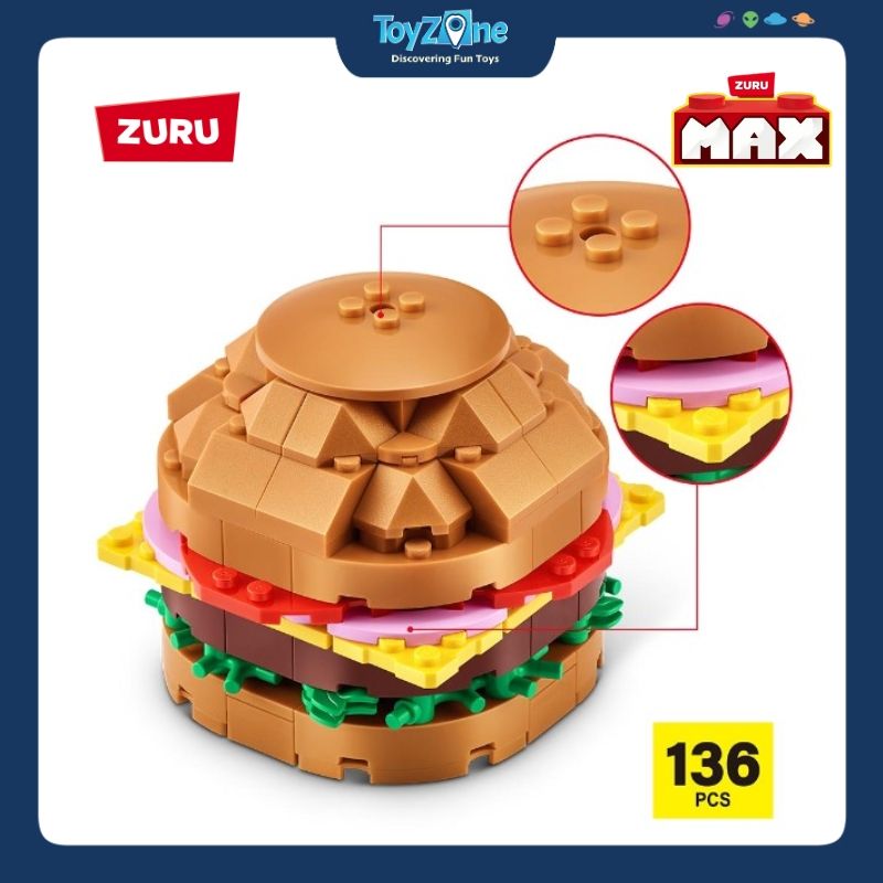 Mô hình đồ chơi Blind box lắp ráp MAX Snack ( Thức Ăn Nhanh ) ZURU TOYS