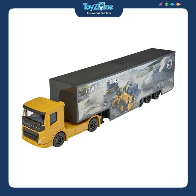 Đồ chơi mô hình xe tải vận chuyển Volvo Construction Transporter MAJORETTE
