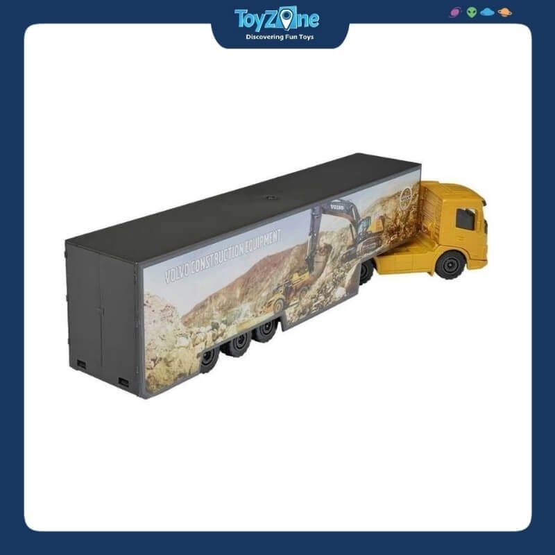 Đồ chơi mô hình xe tải vận chuyển Volvo Construction Transporter MAJORETTE