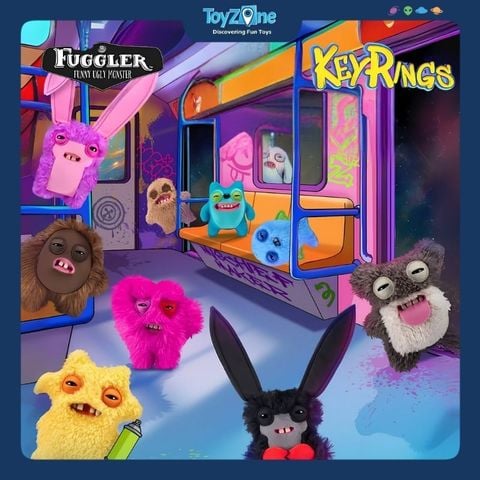 Mô hình móc khoá đồ chơi sưu tầm Fuggler Keyrings 5inch ZURU TOYS
