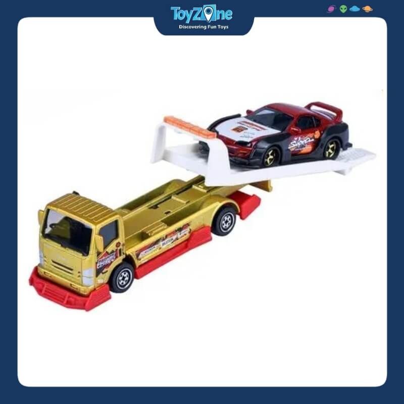 Đồ chơi mô hình xe tải vận chuyển JDM Legends Tuning Transporter MAJORETTE