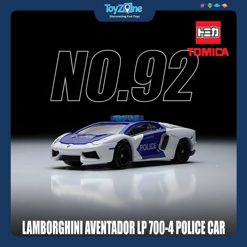 Mô hình xe Lamborghini Aventador LP700-4 Police Car No.92 1:68 TOMICA