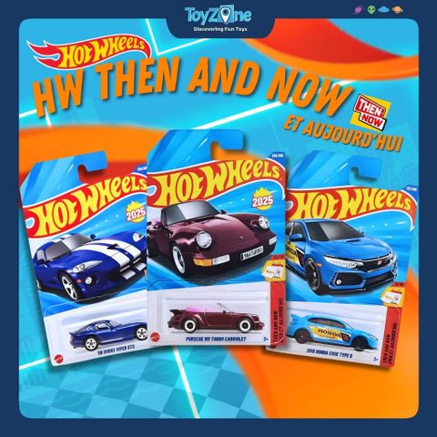 Đồ chơi mô hình xe Hot Wheels Then And Now Hier Et AujourD'Hui chính hãng