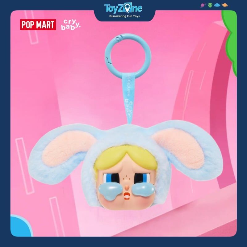 Mô hình Blind Box Móc khoá Crybaby × Powerpuff Girls Series Vinyl Face Plush POP MART