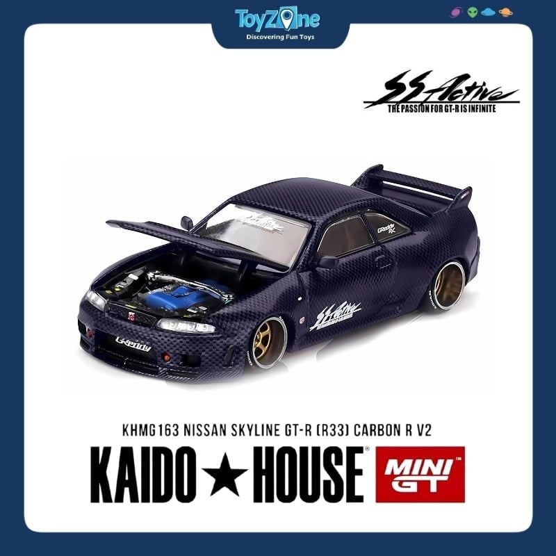 Mô hình xe Nissan Skyline GT-R ( R33 ) 1:64 KAIDO HOUSE x MiniGT