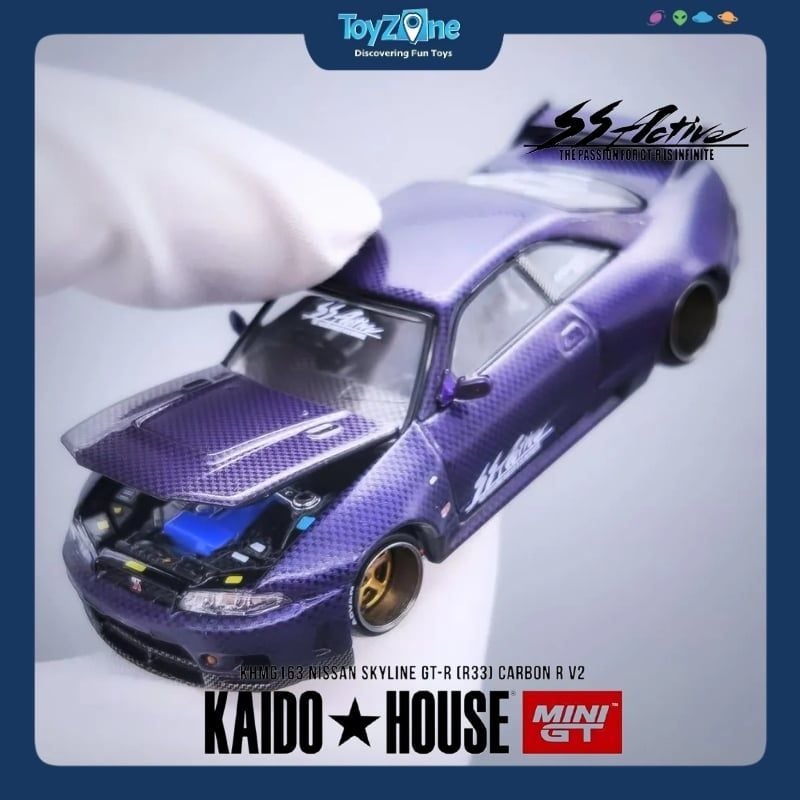 Mô hình xe Nissan Skyline GT-R ( R33 ) 1:64 KAIDO HOUSE x MiniGT