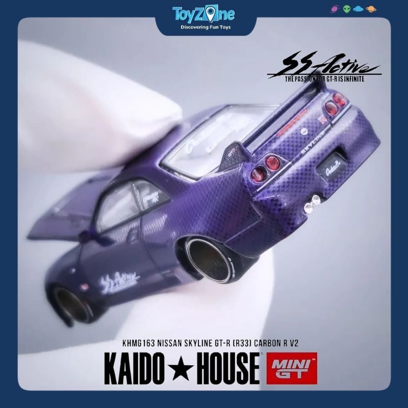 Mô hình xe Nissan Skyline GT-R ( R33 ) 1:64 KAIDO HOUSE x MiniGT