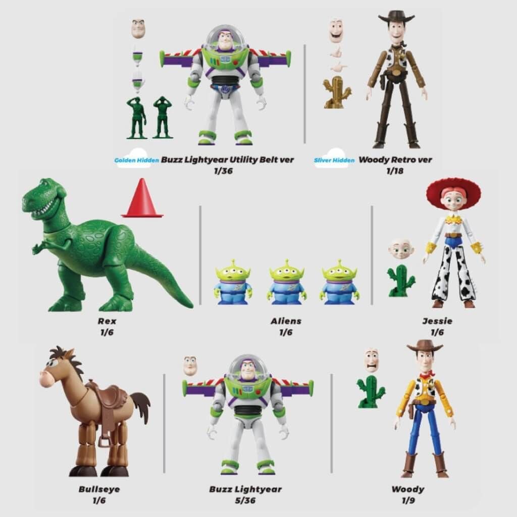 Mô hình đồ chơi lắp ráp Blind box Toy Story Elite Version 01 Friendship Quest BLOKEES