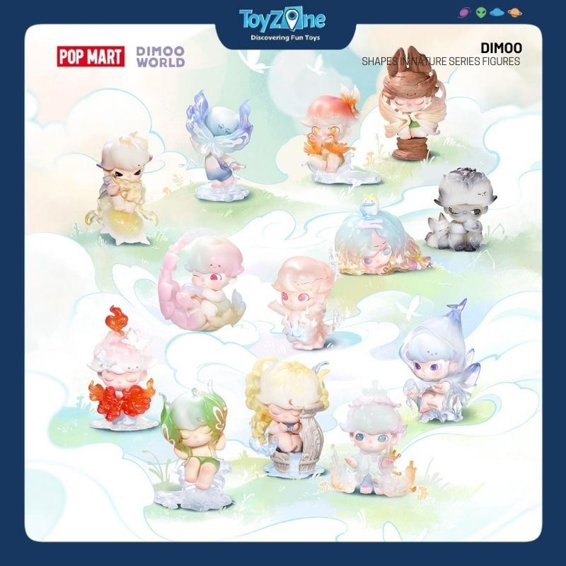 Mô hình đồ chơi Blind box Dimoo Shapes in Nature Series Figures ( Hình Dáng Trong Tự Nhiên ) POP MART