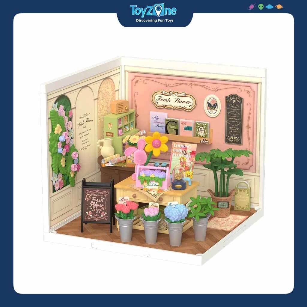 Mô hình lắp ráp nhà nhựa DIY Cửa Hàng Hoa Tươi Rolife Super Creator Fresh Flower Shop DW017B ROBOTIME
