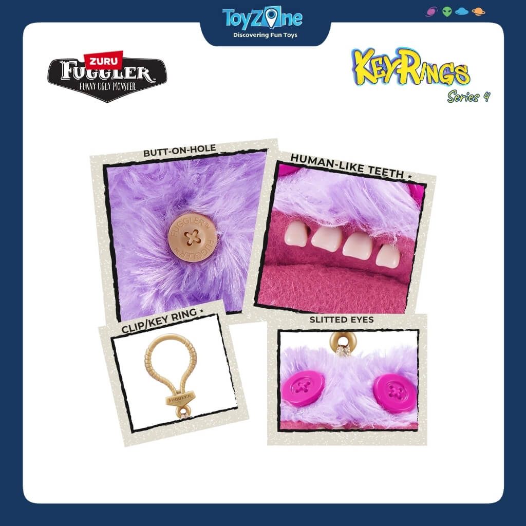 Mô Hình Đồ Chơi Sưu Tầm Móc Khoá Fuggler Keyrings Ver 4 5inch ZURU TOYS