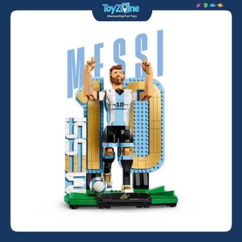 Bộ đồ chơi mô hình lắp ráp Huyền Thoại Bóng Đá Lionel Messi 2in1 LEGO EDITIONS SPORTS