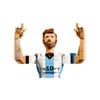Bộ đồ chơi mô hình lắp ráp Huyền Thoại Bóng Đá Lionel Messi 2in1 LEGO EDITIONS SPORTS