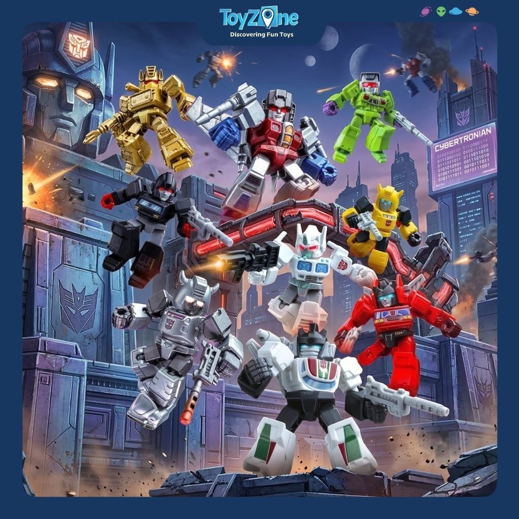 Mô hình đồ chơi lắp ráp Blind box Transformers Defender Version 02 The Overthrow Model Kits BLOKEES