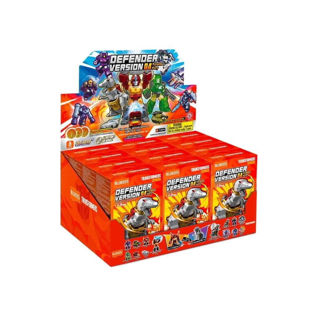 Mô hình đồ chơi lắp ráp Blind box Transformers Defender Version 04 Tyrants Fury Model Kits BLOKEES