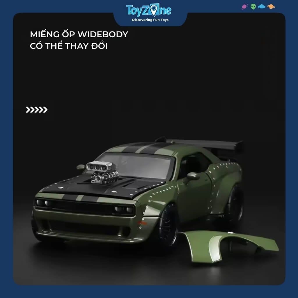 Bộ lắp ráp mô hình xe Dodge Challenger SRT Jailbreadk Model Kit 1:36 CCA