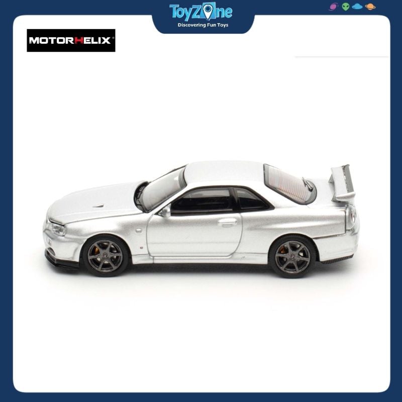 Mô hình xe Nissan Skyline GT-R R34 V-Spec II 1:64 MOTORHELIX