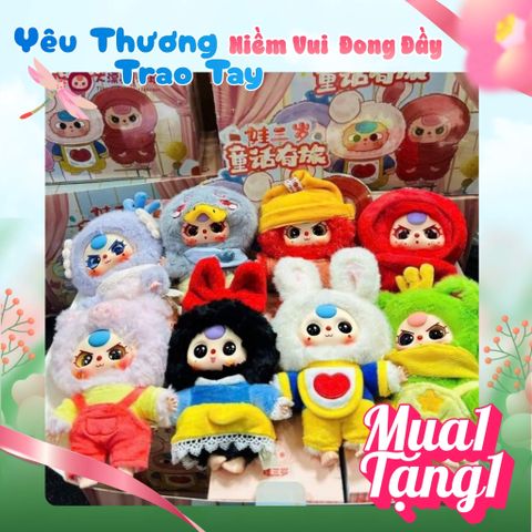 Mô hình Blind Box móc khoá gấu bông Baby Three Children's Wonderland ( Cổ Tích ) BABY THREE