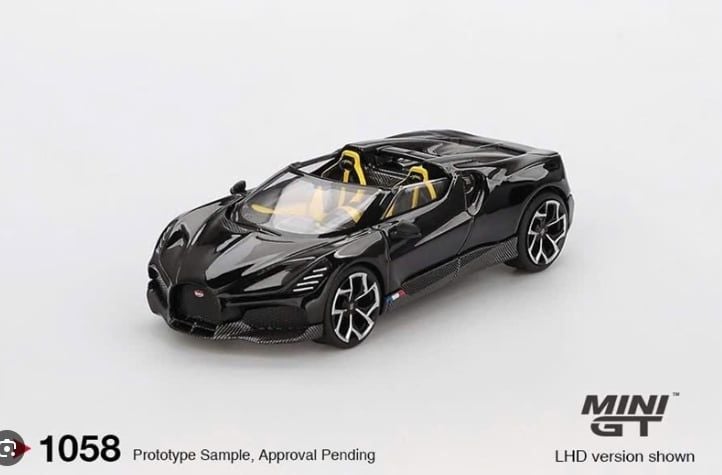 Mô hình xe Bugatti W16 Mistral 1:64 MiniGT