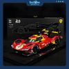 Mô hình xe Ferrari Racing 499P Le Mans Hypercar 2024 Champion Deluxe Version 1:18 BBURAGO