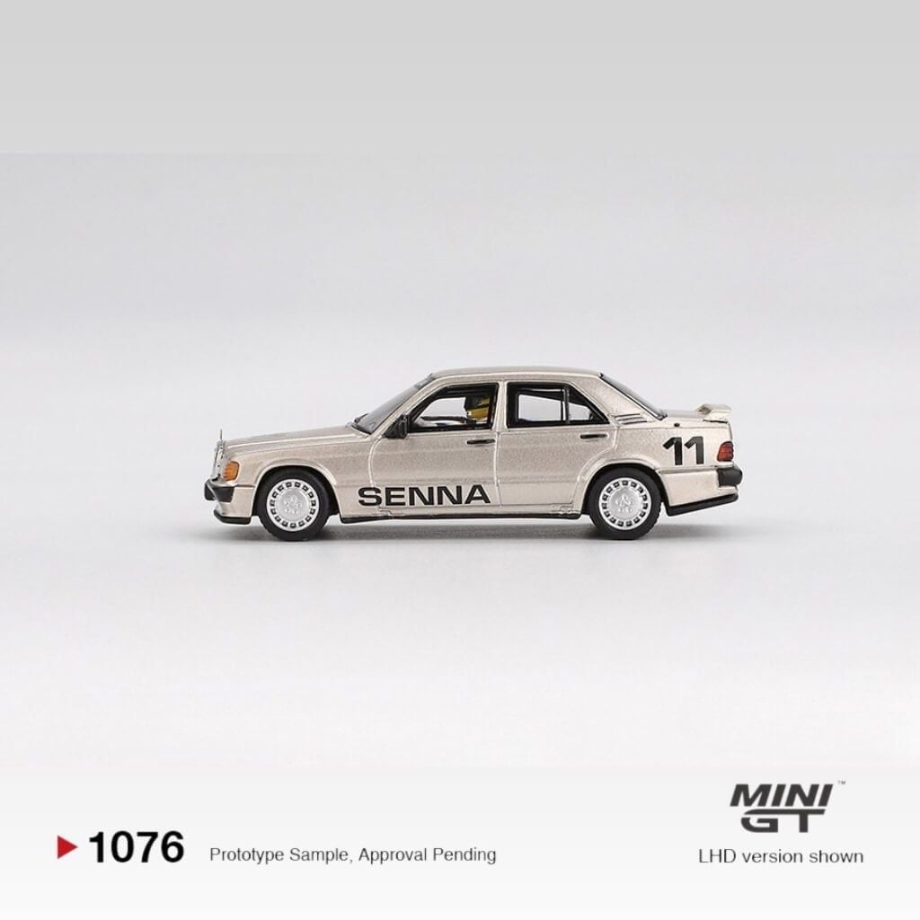 Mô hình xe Mercedes-Benz 190 E 2.3-16 #11 Ayrton Senna 1984 Nürburgring Race of Champions 1:64 MiniGT