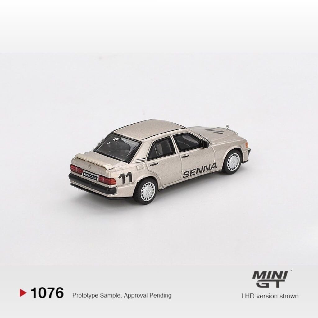 Mô hình xe Mercedes-Benz 190 E 2.3-16 #11 Ayrton Senna 1984 Nürburgring Race of Champions 1:64 MiniGT