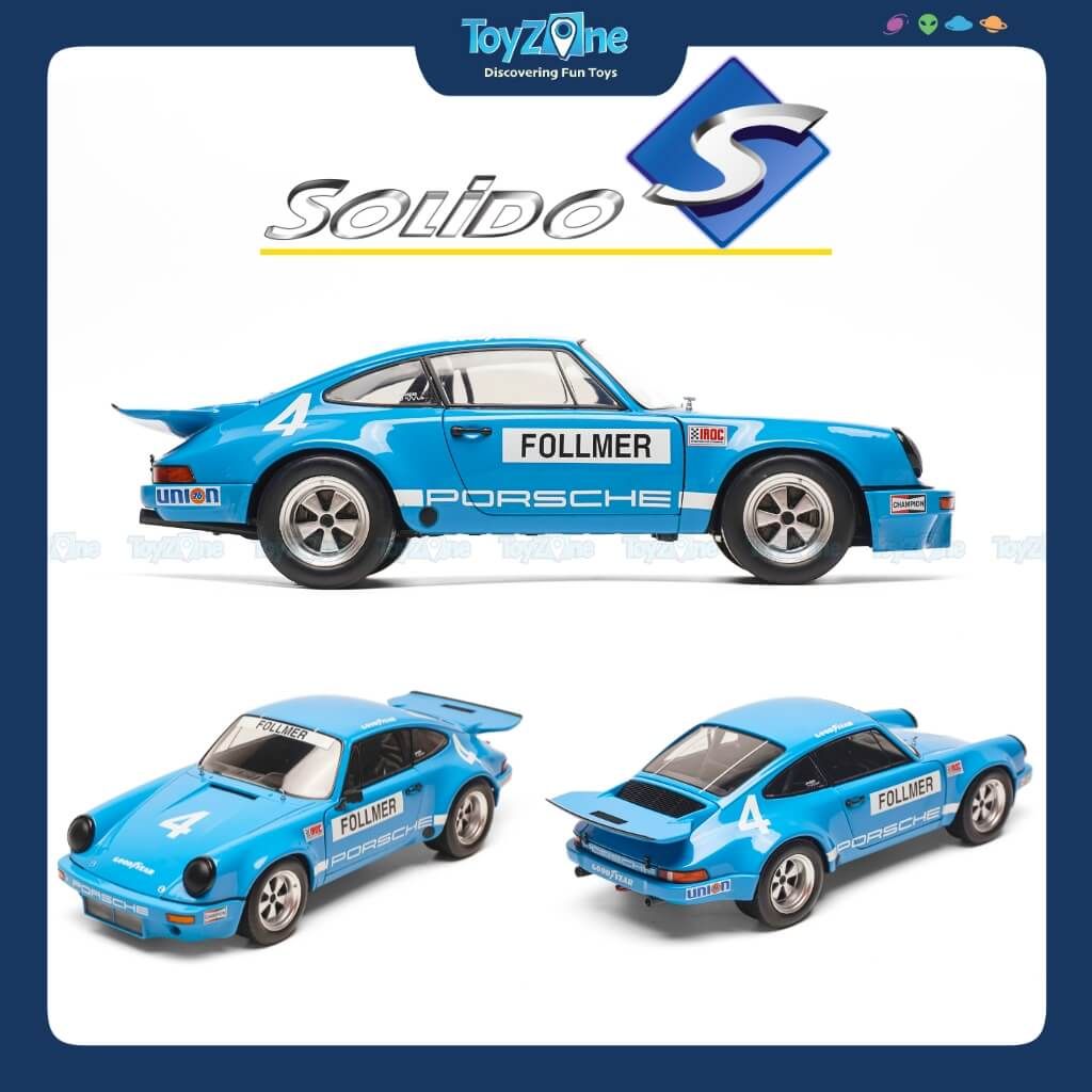 Mô hình xe Porsche 911 Carrera RSR 3.0 IROC 1974 1:18 SOLIDO