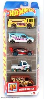 Bộ đồ chơi mô hình xe Hot wheels F1 Racing 5 Pack Cars Set