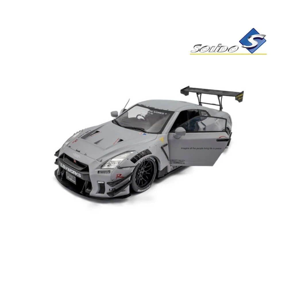 Mô hình xe Nissan GT-R ( R35 ) With Liberty Walk Body Kit Type 2.0 1:18 Solido