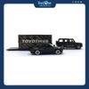 Mô hình xe vận chuyển Mercedes-Benz G-Class + BMW 3 Series M3 1988 Design Team Hauler 1:64 MAISTO