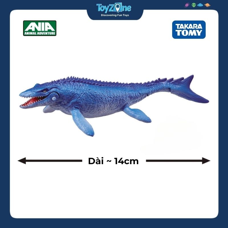 Mô hình đồ chơi Động Vật Thằn Lằn Biển Mosasaurus ANIA AL-07 Mosasaurus ( Floating Ver ) TAKARA TOMY