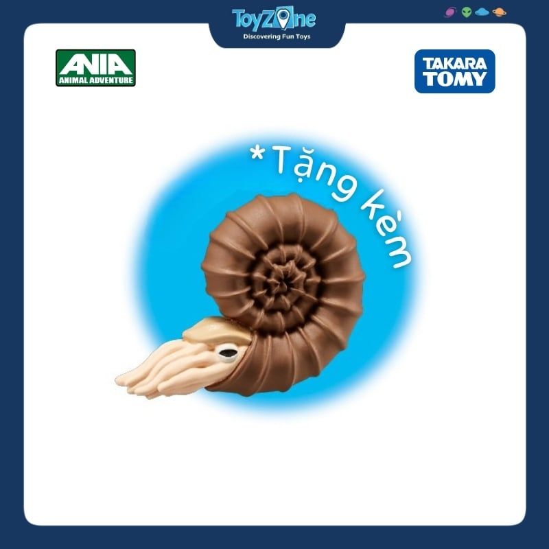 Mô hình đồ chơi Động Vật Thằn Lằn Biển Mosasaurus ANIA AL-07 Mosasaurus ( Floating Ver ) TAKARA TOMY