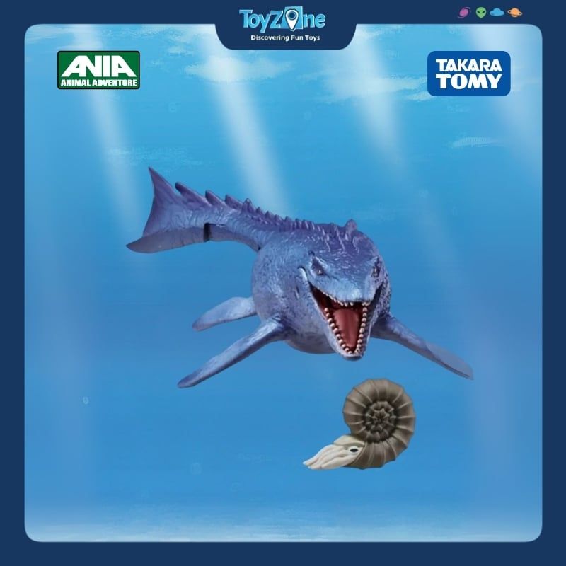 Mô hình đồ chơi Động Vật Thằn Lằn Biển Mosasaurus ANIA AL-07 Mosasaurus ( Floating Ver ) TAKARA TOMY