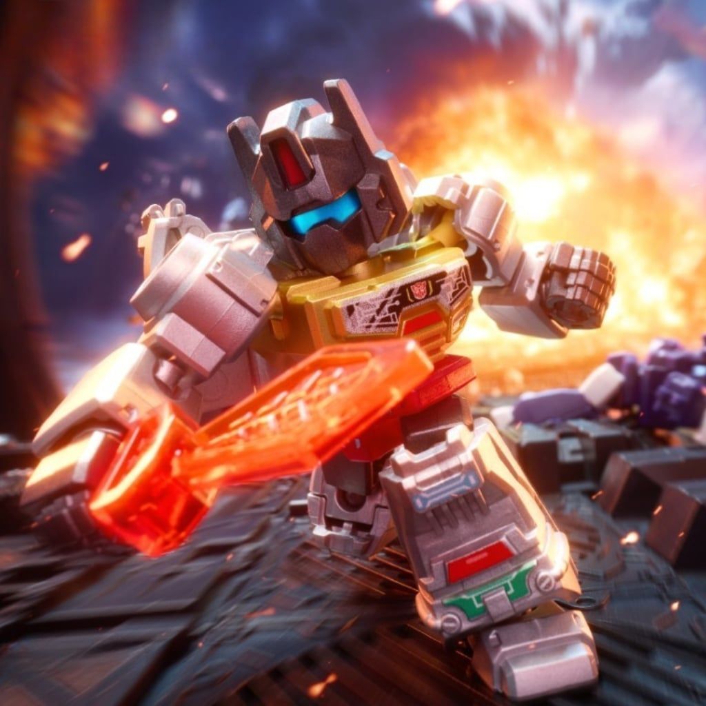 Mô hình đồ chơi lắp ráp Blind box Transformers Defender Version 03 Heavy Metal War Model Kits BLOKEES