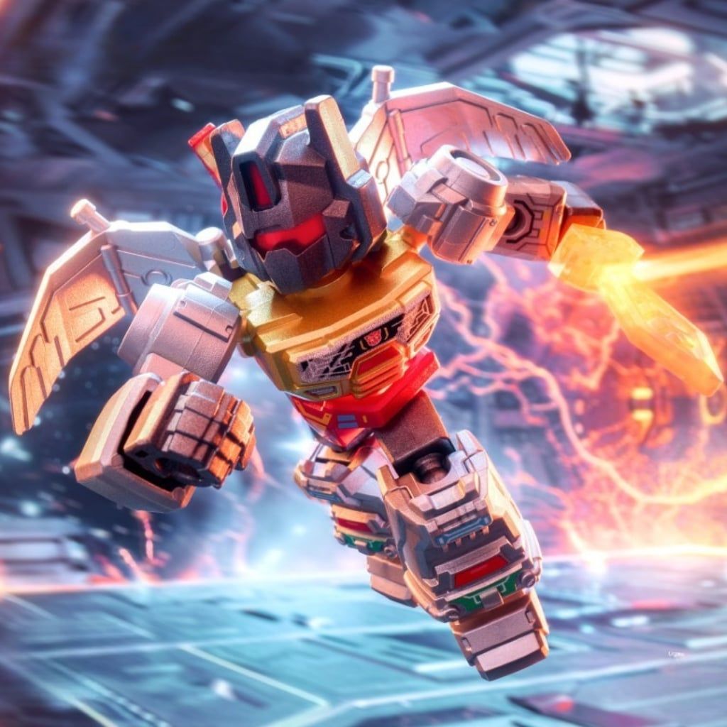 Mô hình đồ chơi lắp ráp Blind box Transformers Defender Version 03 Heavy Metal War Model Kits BLOKEES