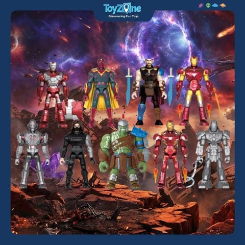 Mô hình đồ chơi Lắp ráp Blind box Marvel Infinity Saga Series 04 Model Kits BLOKEES