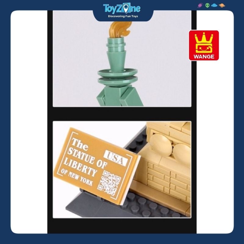 Bộ đồ chơi lắp ráp mô hình Công Trình Kiến Trúc Wange