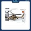 Bộ Đồ Chơi Lắp Ráp Mô Hình Máy Bay Trực Thăng Tấn Công AH-64 Apache WANGE