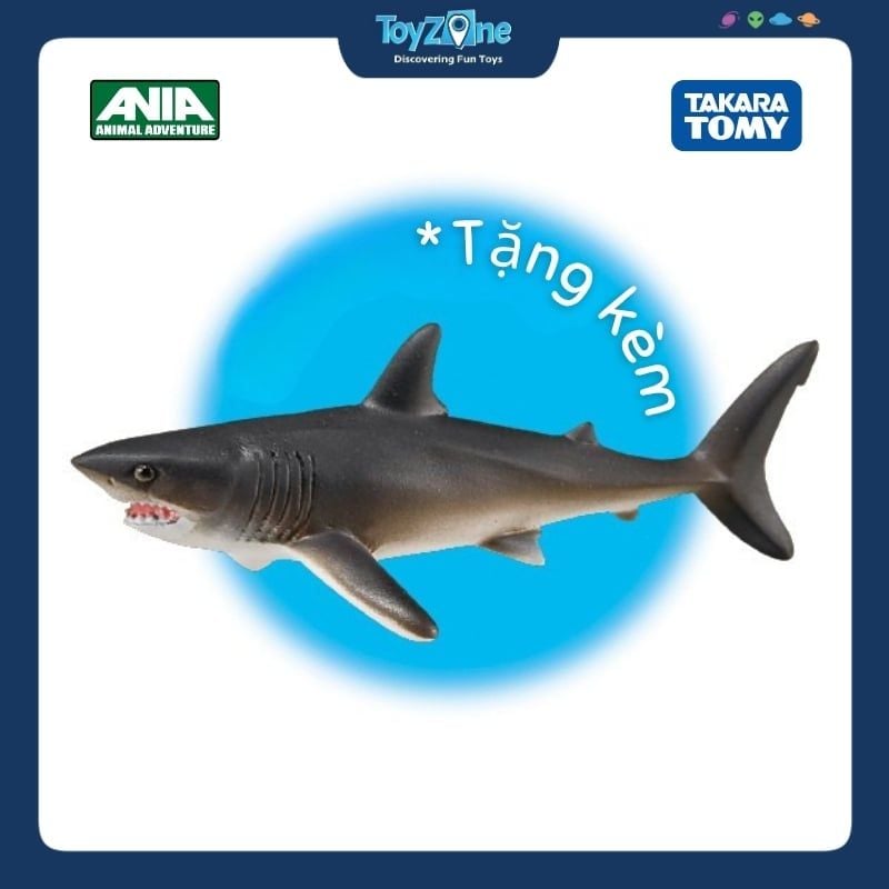 Mô hình đồ chơi Động Vật Cá Mập Megalodon ANIA AL-11 Megalodon ( Floating Ver ) TAKARA TOMY