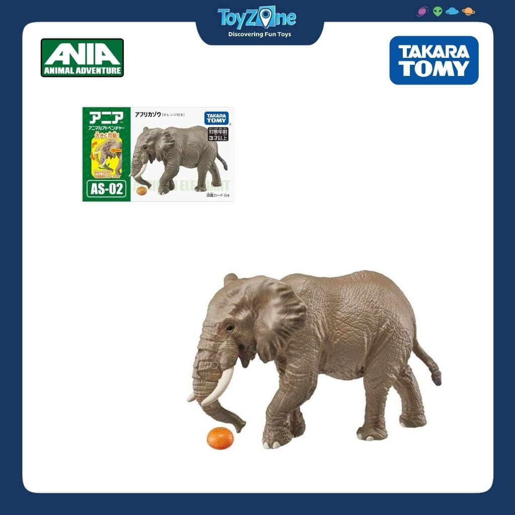 Mô hình đồ chơi Động vật Voi Châu Phi ANIA AS-02 African Elephant TAKARA TOMY