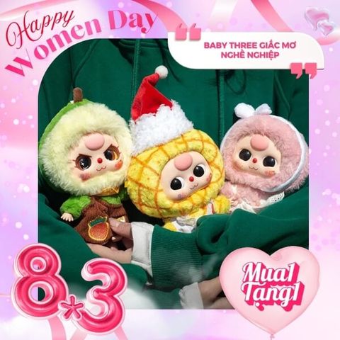 Mô hình Blind box Móc khóa Gấu bông Baby Three Professional Dreamer Series ( Giấc Mơ Nghề Nghiệp ) CUREPLANETA