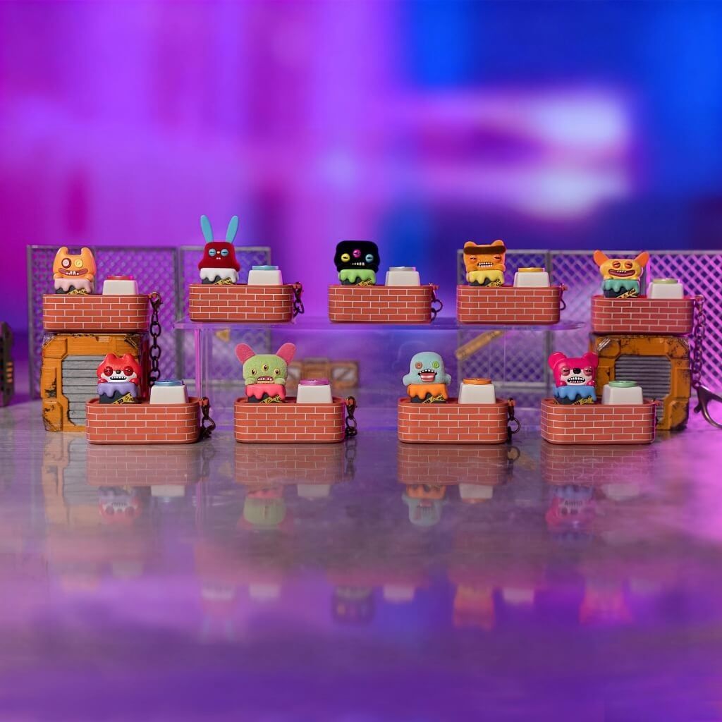 Mô hình Đồ Chơi Móc Khóa Blind Box Fuggler Ugly Funny Monster Keyboard Cap JAKA x ZURU TOYS